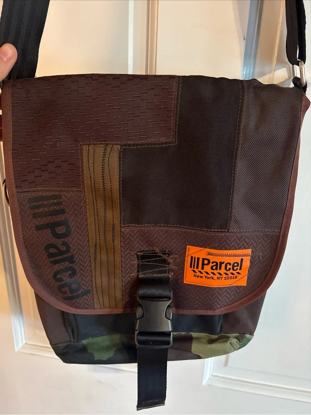 Parcel NYC Brown Shoulder CrossBody Messenger Bag
